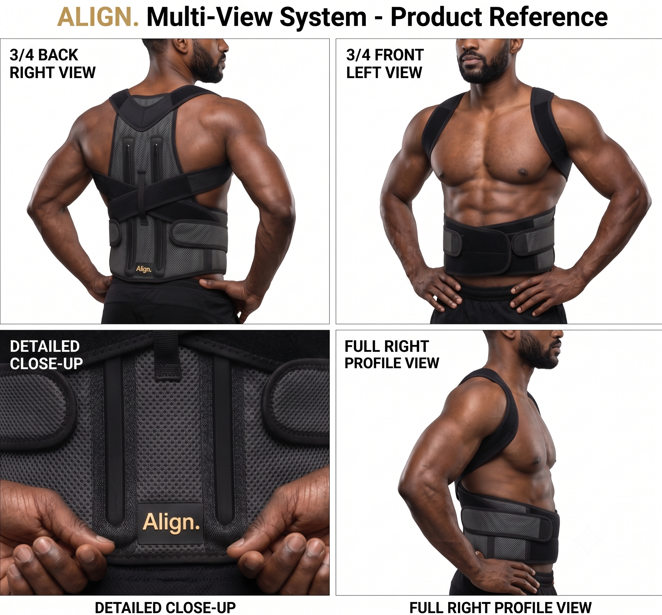 Cult Posture Corrector Unisex Black